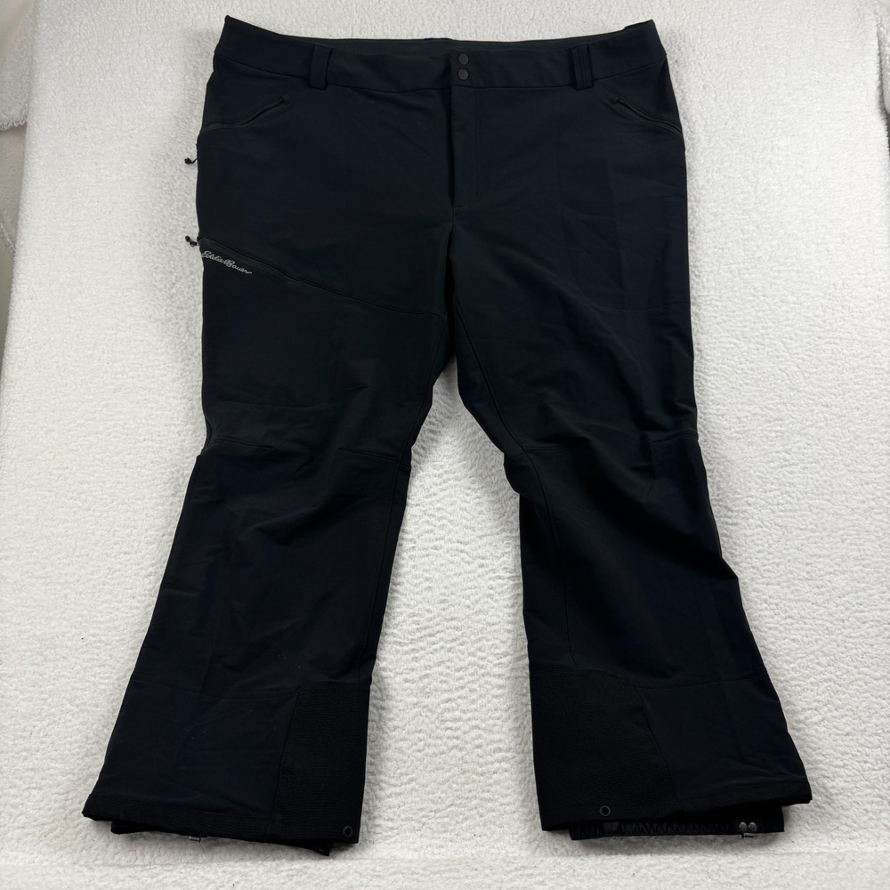 Eddie Bauer Pants Womens 3X Black First Ascent Power Glide Stretch Snow Sports